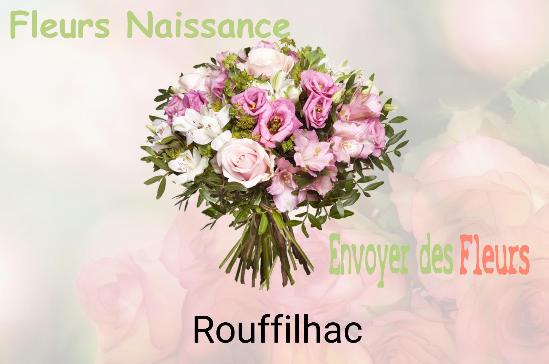 Bouquet de fleurs de naissance livré à Rouffilhac