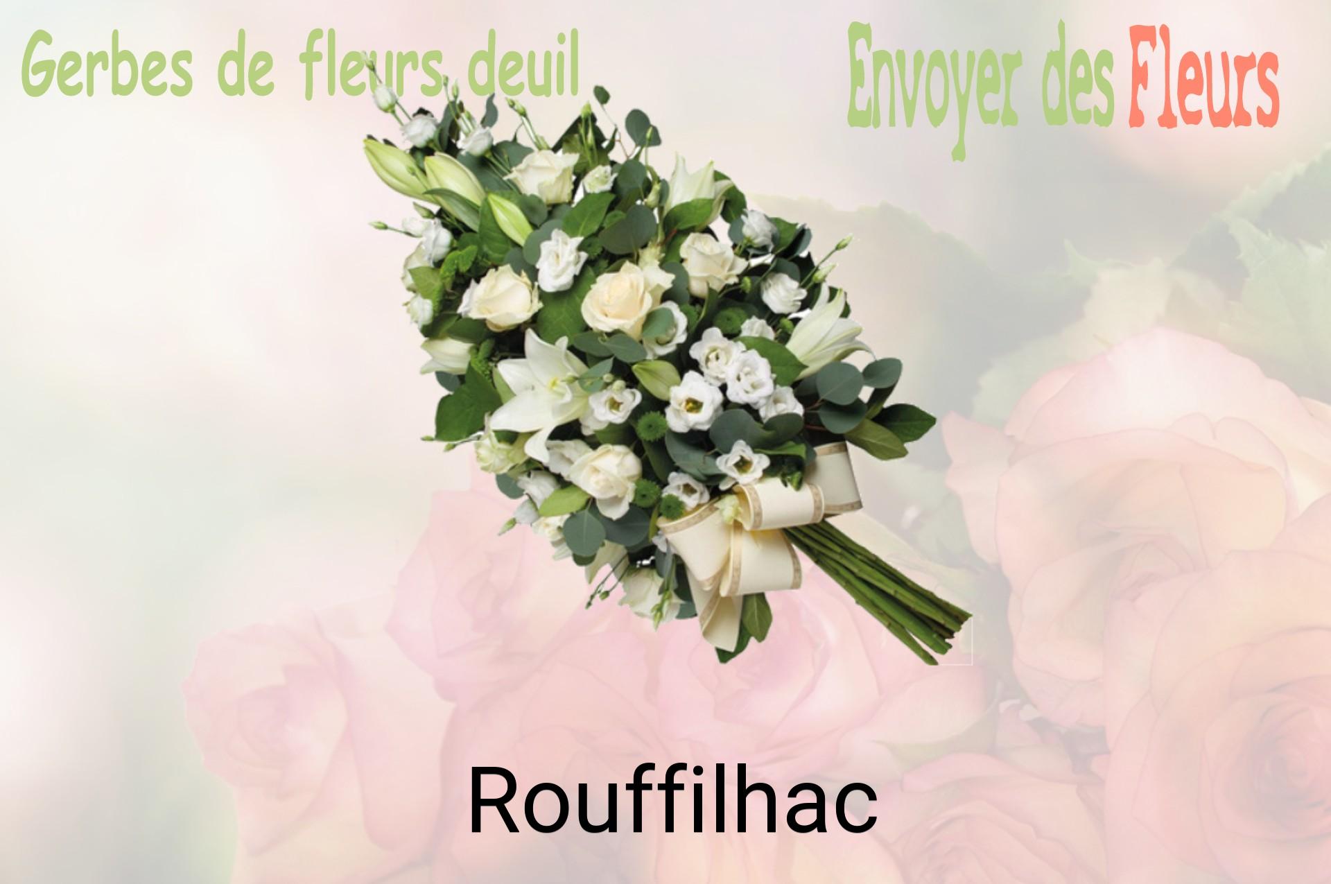 Gerbe de fleurs de deuil livrée à Rouffilhac